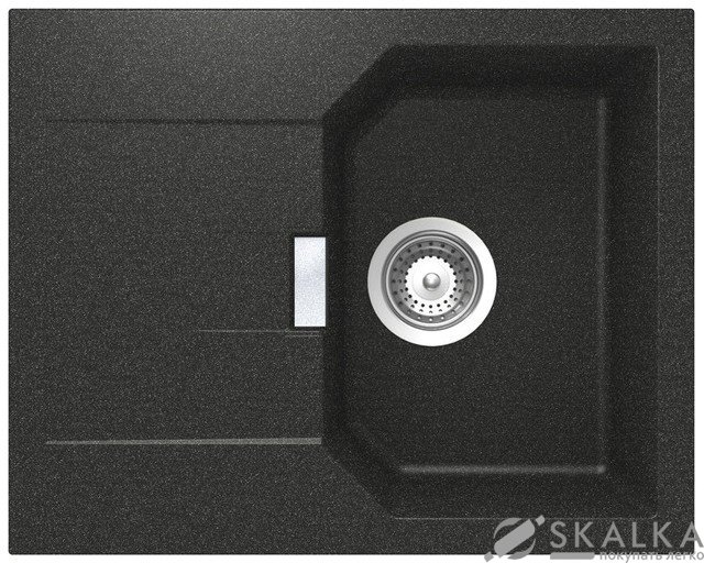 На фото Кухонная мойка Schock Manhattan D100 Xs Onyx-10 (22034010)