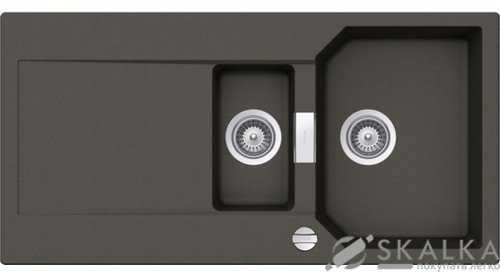 На фото Мойка для кухни Schock Manhattan D150 L Asphalt-43 (22166043)
