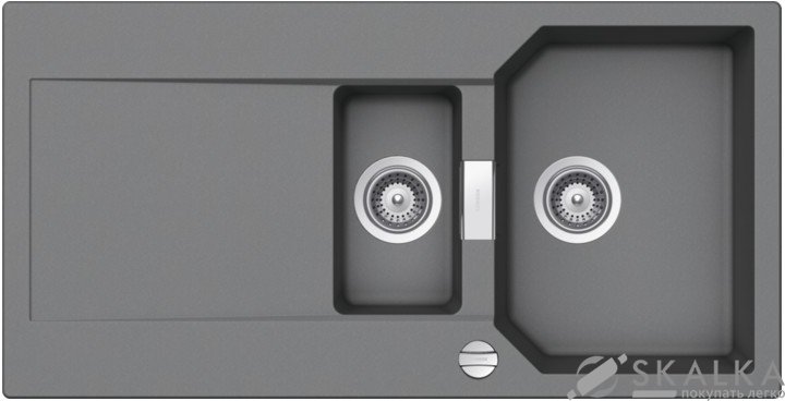 На фото Мойка для кухни Schock Manhattan D150 L Croma-49 (22166049)