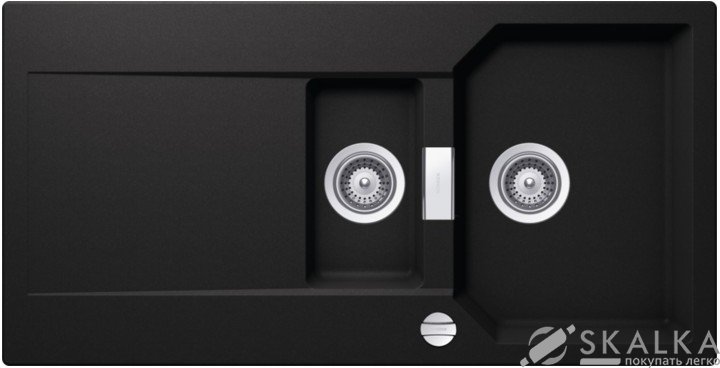 На фото Мойка для кухни Schock Manhattan D150 L Nero-13 (22166013)