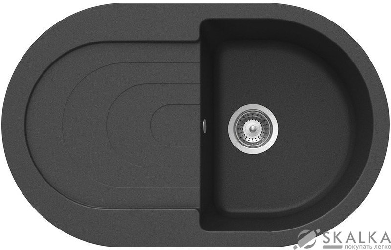 На фото Кухонная мойка Schock Ronda D100 S Onyx-10 (26044510)