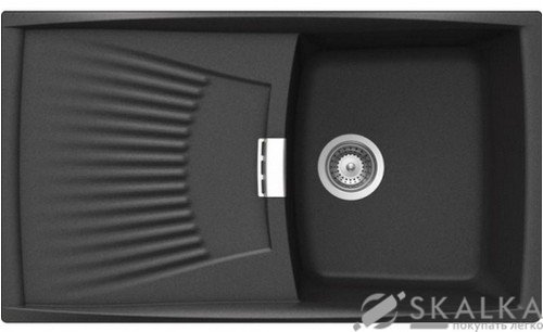 На фото Кухонная мойка Schock Venus D100 Onyx-10 (30045010)