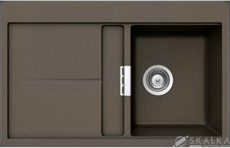На фото Кухонная мойка Schock Horizont D100 Bronze-87 (52044087)