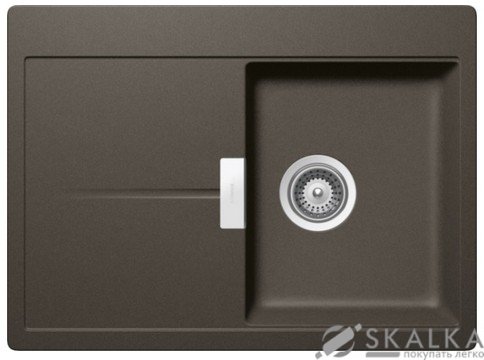 На фото Кухонная мойка Schock Horizont D100 S Carbonium-60 (52034090)