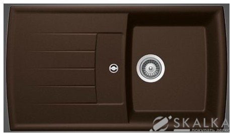 На фото Кухонная мойка Schock Lotus D100 Chocolate-86 (54145086)