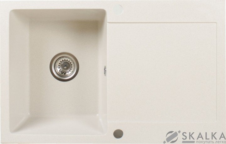 На фото Кухонная мойка Brenor Como 01 Белая