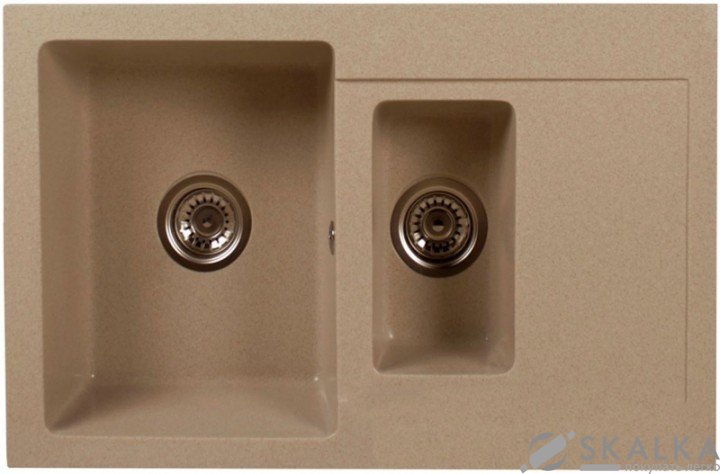 На фото Мойка для кухни Brenor Como 79 04 Темный Песок