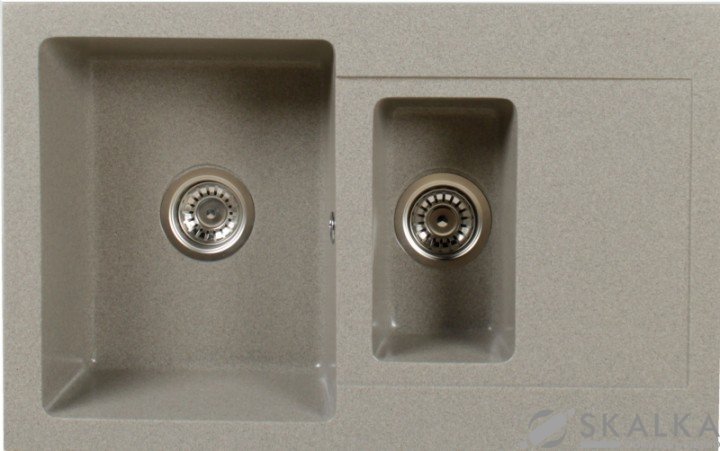 На фото Мойка для кухни Brenor Como 79 06 Серая