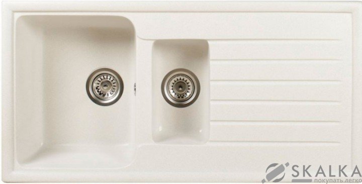 Мойка для кухни Brenor Napoli 15 01 Белая На фото Мойка для кухни Brenor Napoli 15 01 Белая