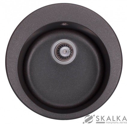 На фото Кухонная мойка Granado Vitoria Black shine (0101)