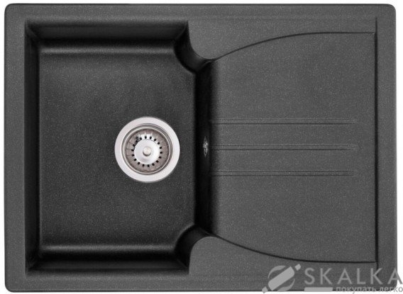 На фото Кухонная мойка Granado Salamanka Black shine (0601)
