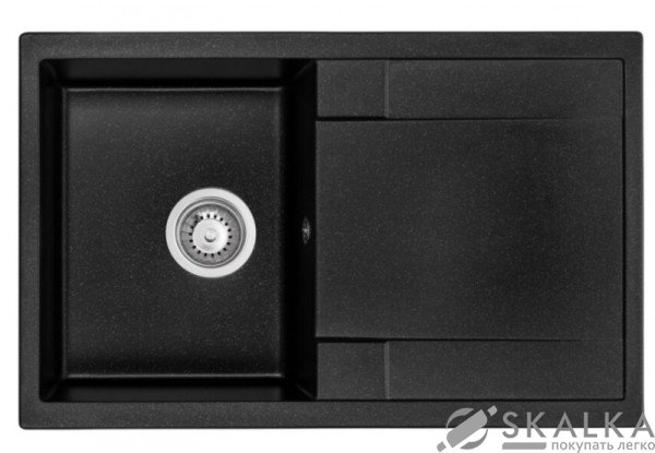 Кухонная мойка Granado Vigo Black shine (1401) На фото Кухонная мойка Granado Vigo Black shine (1401)