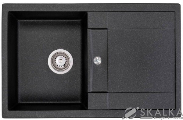 Кухонная мойка Granado Valencia Black shine (0701) На фото Кухонная мойка Granado Valencia Black shine (0701)
