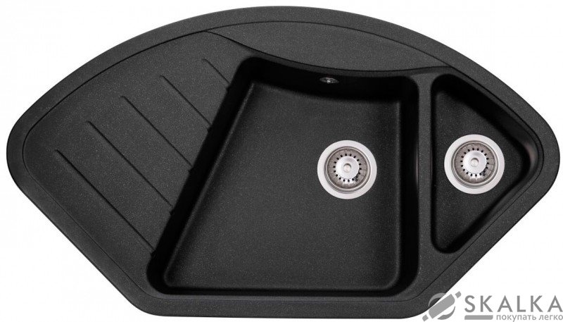 Мойка для кухни Granado Barcelona Black shine (1101) На фото Мойка для кухни Granado Barcelona Black shine (1101)