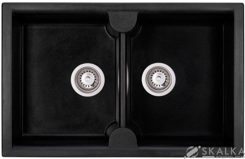 На фото Мойка для кухни Granado Cordoba Black shine (1201)