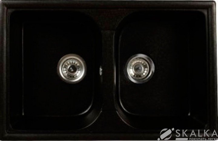 На фото Мойка для кухни Brenor Wenecja 20 8M Черная Металл