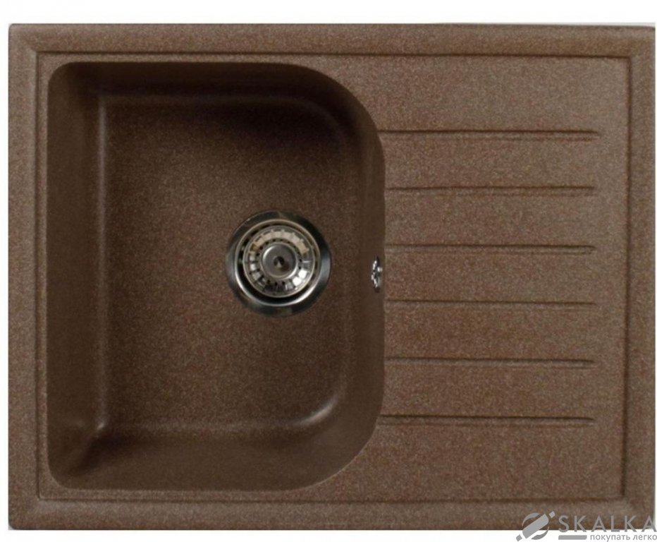 Кухонная мойка Brenor Wenecja 59 05 Коричневая На фото Кухонная мойка Brenor Wenecja 59 05 Коричневая