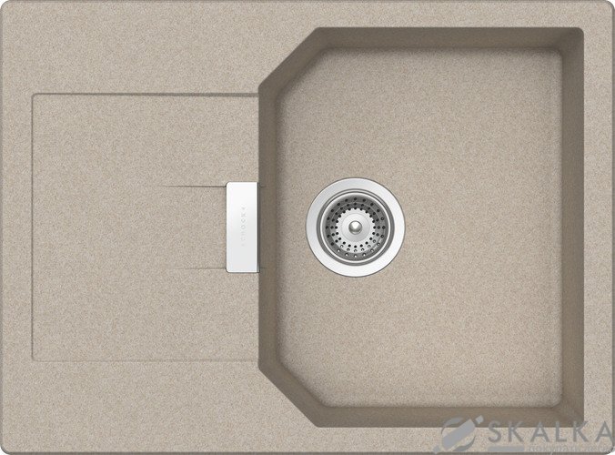 На фото Кухонная мойка Schock Manhattan D100 S Sabbia-58 (22034558)