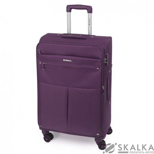 На фото Чемодан на колесах Gabol Daisy (M) Plum (924613)