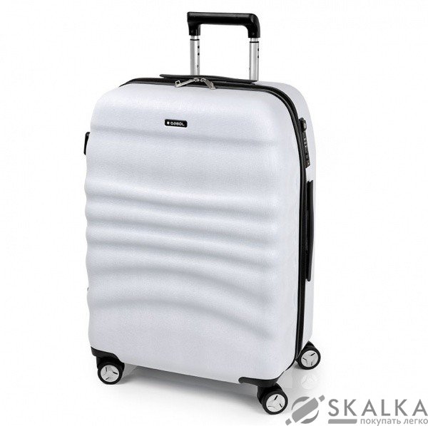 На фото Чемодан на колесах Gabol Wrinkle (L) White (924693)