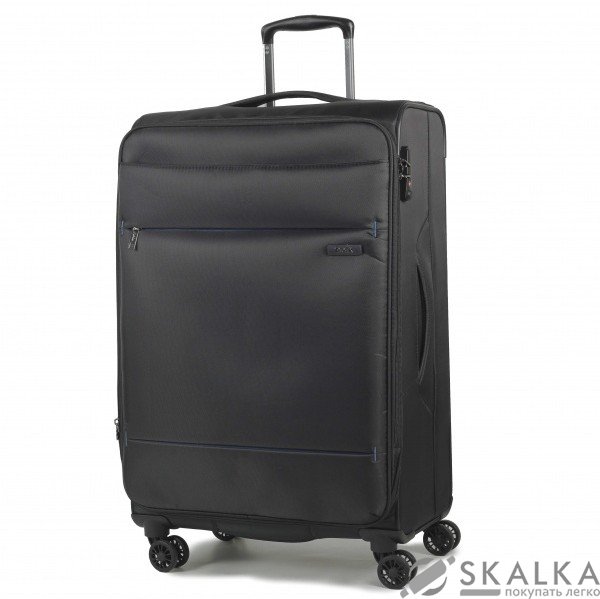 На фото Чемодан на колесах Rock Deluxe-Lite (M) Black (924782)