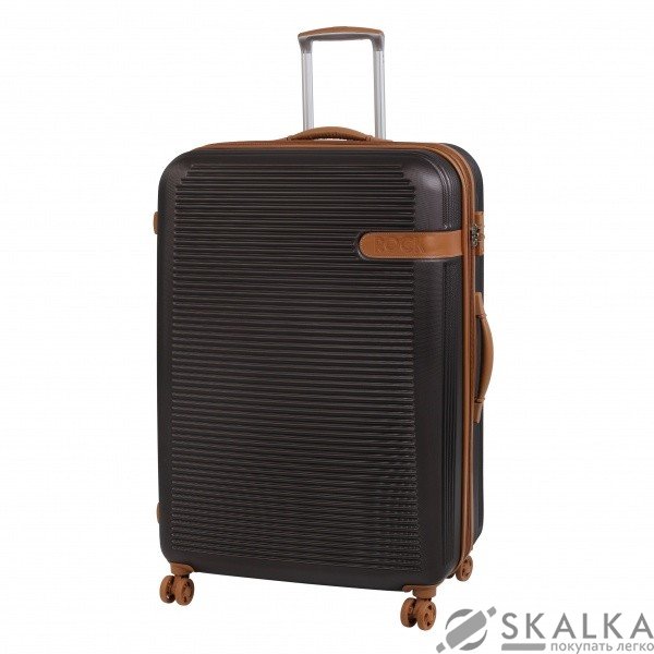 На фото Чемодан на колесах Rock Valiant Coffee Brown Hardshell Expandable (L) (925063)