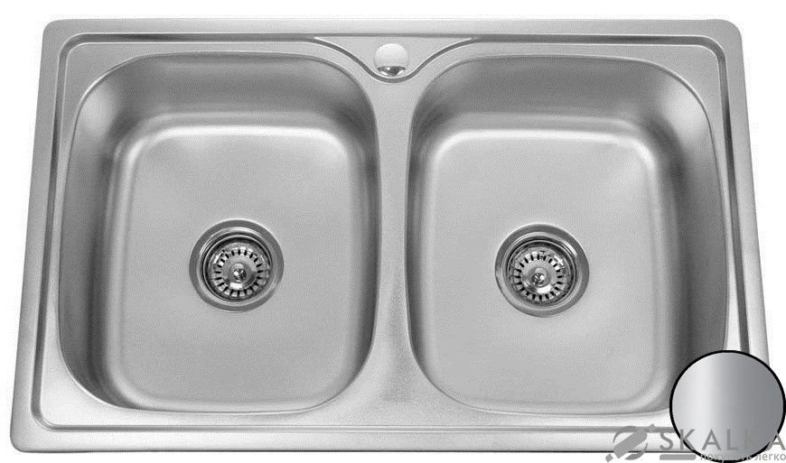 Мойка для кухни Galati Fifika 2C Satin (4015) На фото Мойка для кухни Galati Fifika 2C Satin (4015)