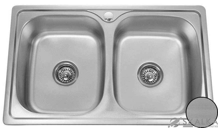 Мойка для кухни Galati Fifika 2C Textura (4016) На фото Мойка для кухни Galati Fifika 2C Textura (4016)