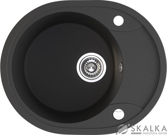 На фото Кухонная мойка Laveo Dafne черная (SGD_783T)