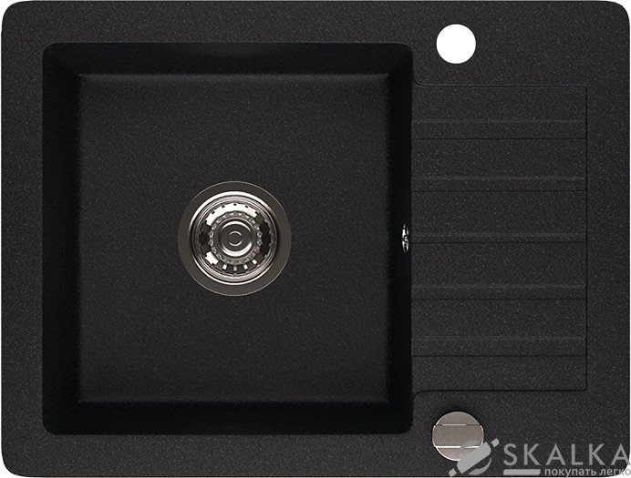 На фото Кухонная мойка Laveo King черная (SJK_713T)