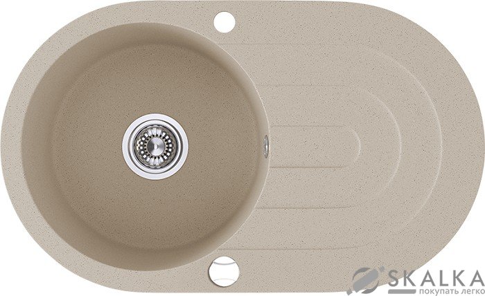 На фото Кухонная мойка Laveo Dafne бежевая (SGD_481T)