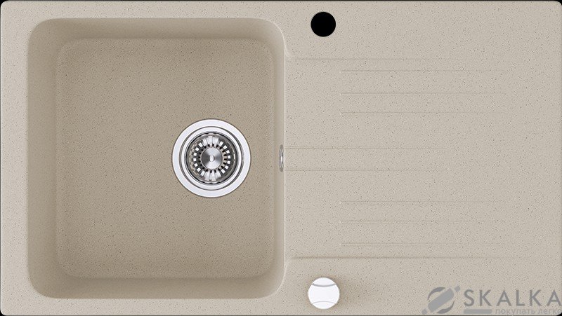 На фото Кухонная мойка Laveo Madagaskar бежевая (SGQ_411T)