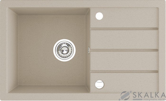 На фото Кухонная мойка Laveo Trzynastka бежевая (SGY_411T)