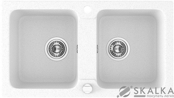 На фото Мойка для кухни Laveo Madagaskar белая (SGQ_620T)