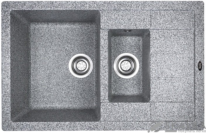 На фото Мойка для кухни Idis Iris Mont Blanc 465