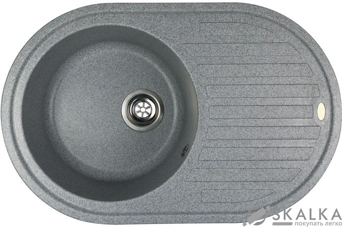 На фото Кухонная мойка Idis Vectra Fashion gray 310
