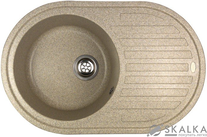 На фото Кухонная мойка Idis Vectra Pebble 070