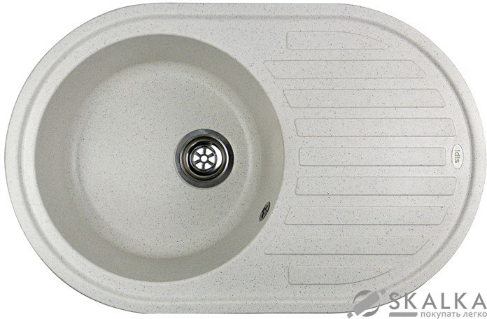 На фото Кухонная мойка Idis Vectra Snow 130