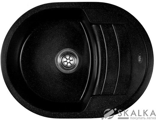 На фото Кухонная мойка Idis Cappa Obsidian 508