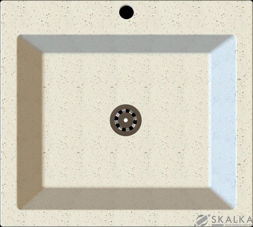 На фото Кухонная мойка Idis Comfort plus Snow 130