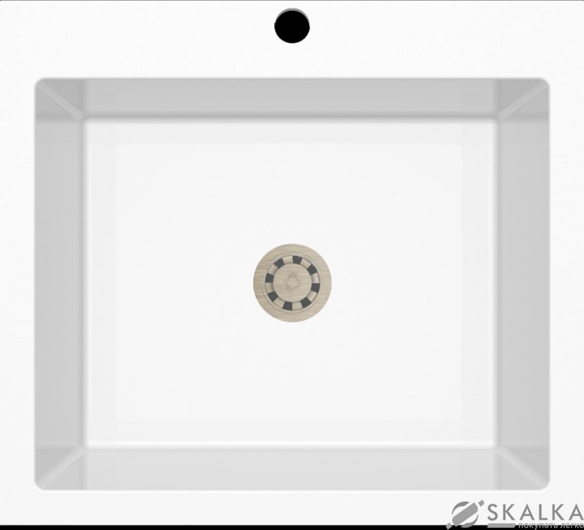 На фото Кухонная мойка Idis Comfort plus White 9003