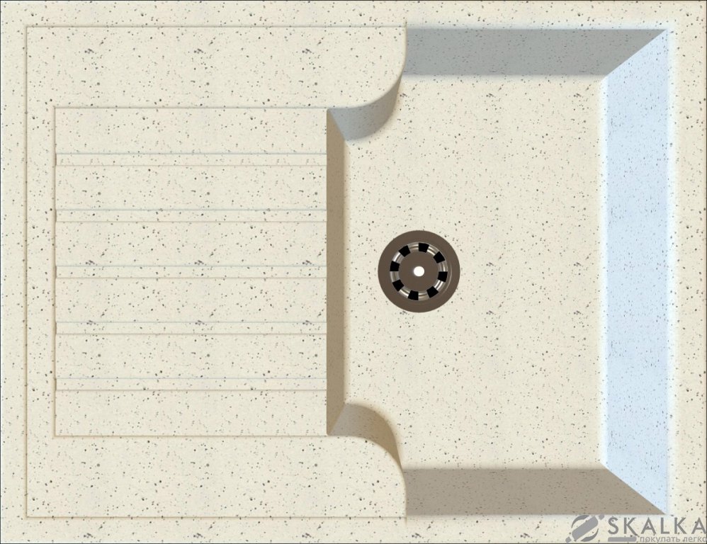 Кухонная мойка Idis Romania Snow 130 На фото Кухонная мойка Idis Romania Snow 130