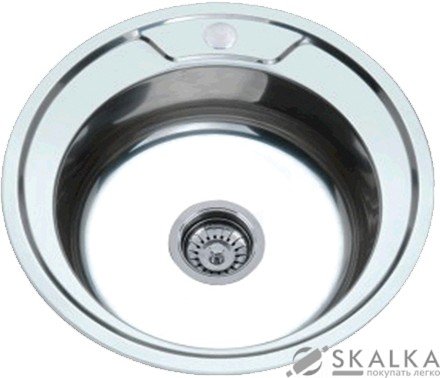 На фото Кухонная мойка Zerix Z490-06-180E Satin матовая (ZX1582)