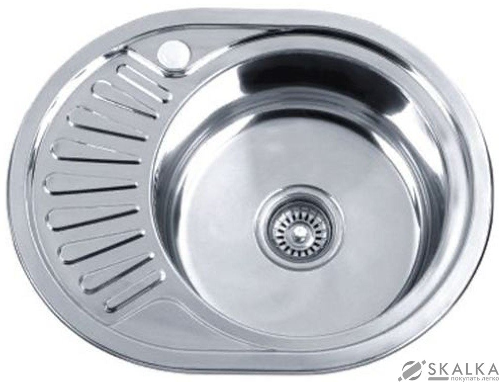 На фото Кухонная мойка Zerix Z5745-06-180D Decor декорированная (ZX1591)