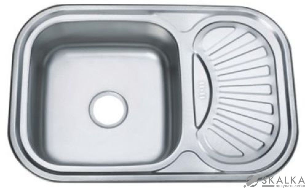 Кухонная мойка Zerix Z7549-08-180E Satin матовая (ZX1606) На фото Кухонная мойка Zerix Z7549-08-180E Satin матовая (ZX1606)