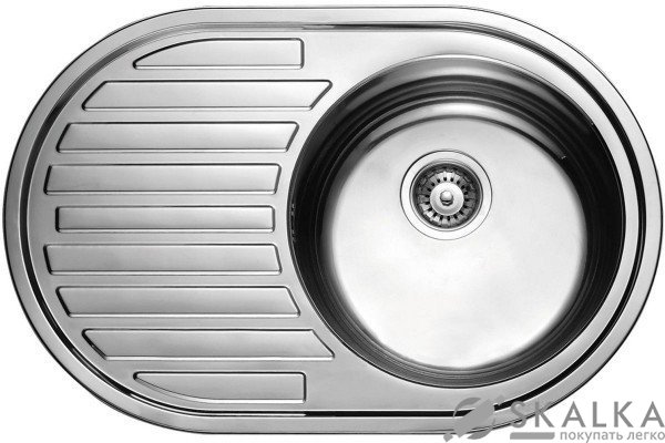 На фото Кухонная мойка Haiba 77х50 Satin матовая (HB0563)