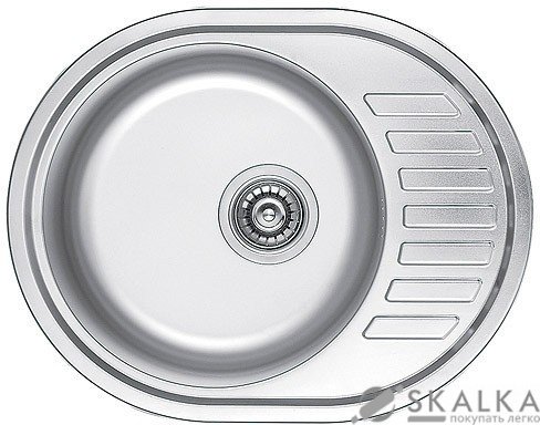 На фото Кухонная мойка Haiba 57x45 Decor декорированная (HB0644)