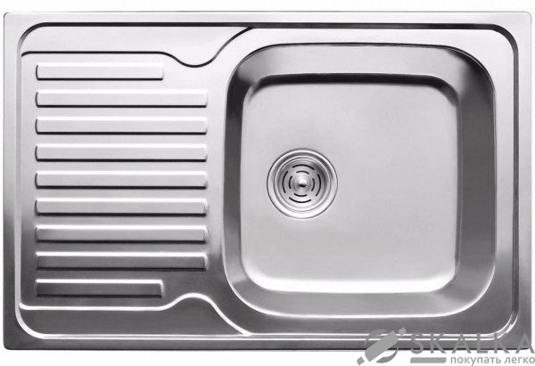 Кухонная мойка Haiba 78x43 Polish глянцевая (HB0565) На фото Кухонная мойка Haiba 78x43 Polish глянцевая (HB0565)