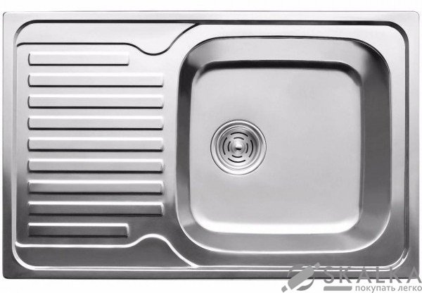 На фото Кухонная мойка Haiba 78x43 Satin матовая (HB0566)