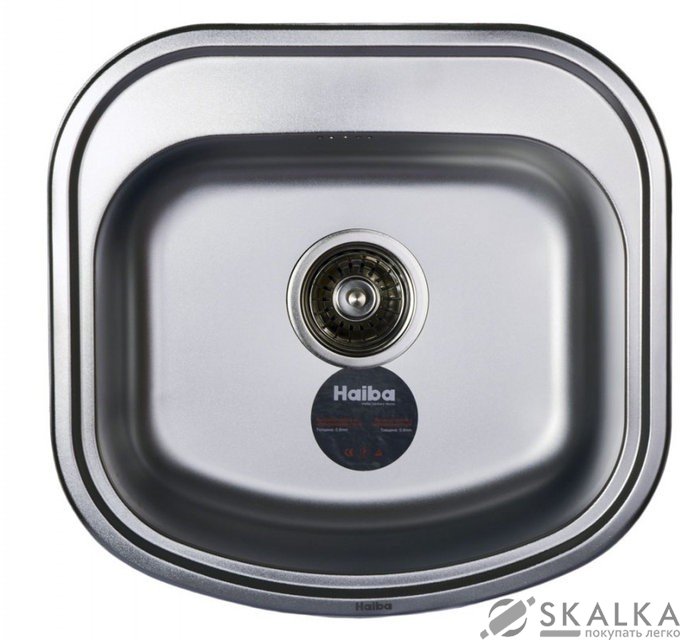 Кухонная мойка Haiba 49x47 Decor декорированная (HB0535) На фото Кухонная мойка Haiba 49x47 Decor декорированная (HB0535)